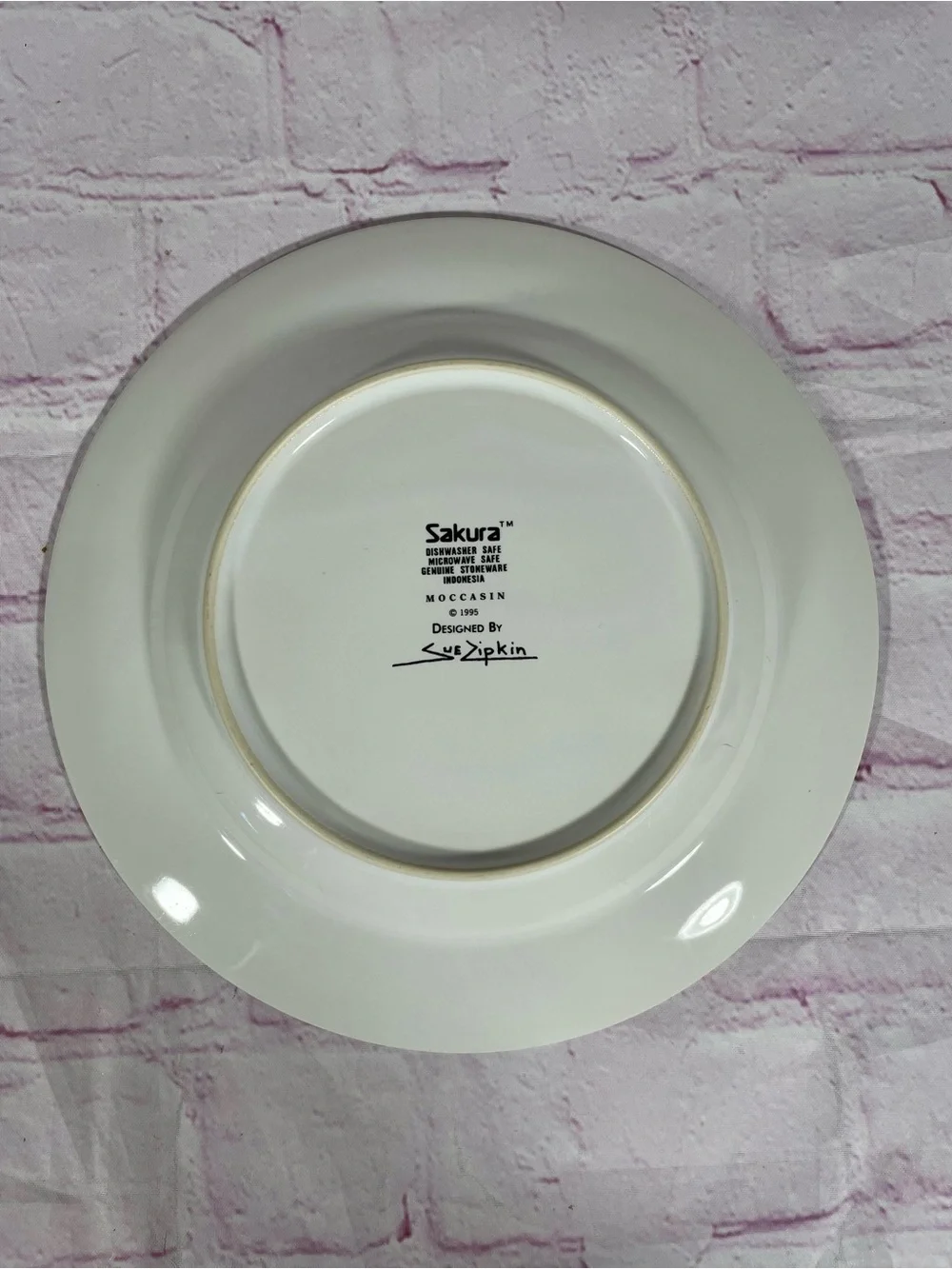 Vintage Sakura Moccasin Sue Zipkin Southwestern Stoneware Salad Plate Set of 2